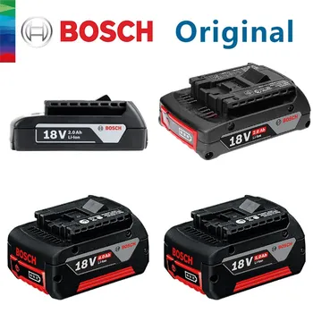 Оригинальная профессиональная Литиевая Батарея Bosch 18V Электроинструменты BOSCH Professional 18V Зарядное Устройство для быстрой зарядки 220V
