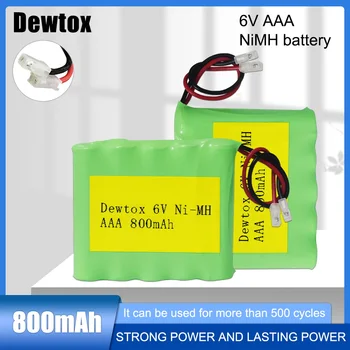 Аккумуляторная Ni-MH батарея емкостью 6 В 5 * AAA AAA 800 мАч с разъемами для аккумуляторных батарей беспроводных телефонов