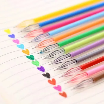 0,5 мм 12 разноцветных шариковых ручек с разноцветными ромбовидными наконечниками для плавного письма