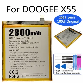 2023 Года Новый оригинальный аккумулятор 2800 мАч X55 для мобильного смартфона DOOGEE X55 Высококачественные сменные батареи в наличии