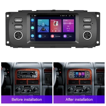 Беспроводной Carplay Android PCar Радио Стерео для JEEP Grand Cherokee Liberty Wrangler Chrysler Dodge GPS Wifi BT