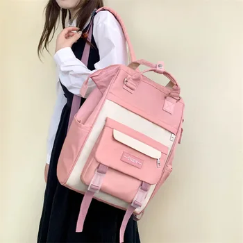 2023 Рюкзак Женский ярких цветов, рюкзаки для ноутбуков, милые кавайные школьные сумки для девочек-подростков, японский туристический рюкзак для кемпинга