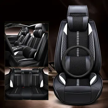 Высокое качество! Полный комплект чехлов для автомобильных сидений Mercedes Benz EQB 300 350 2023 2022 на 5 мест удобная дышащая эко подушка для сиденья