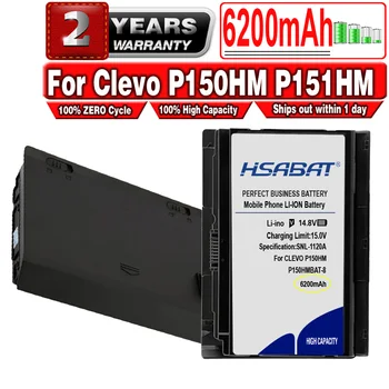 Аккумулятор HSABAT P150HMBAT-8 для Clevo P150HM P151HM 6-87-X510S-4J7 NP8150 NP8130 6-87-X510S-4D7, 6-87-X510S-4D72, 6-87-X510S-4D73