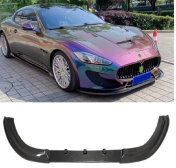 Для Maserati Gran Turismo GTS 2007-2014 Высококачественный Спойлер Переднего Бампера Из Настоящего Углеродного Волокна с Разветвителями