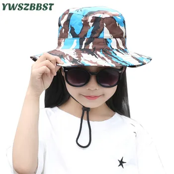 Новые летние солнцезащитные шляпы для девочек, Детская кепка с солнцезащитным козырьком, Дышащая Рыбацкая шляпа для мальчиков, детские шляпы-ведра, Весенние Детские Солнцезащитные кепки