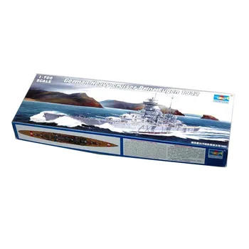 Трубач 1/700 05766 Немецкий Тяжелый крейсер Prinz Eugen 1942 Военный корабль, Игрушка для хобби, Сборка Пластиковой модели, Набор для сборки