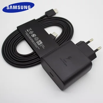 45 Вт зарядное устройство ЕС Супер Быстрая Зарядка 1,8 м USB C Кабель Для Samsung GALAXY S23 S22 S21 S20 Note20 Ultra 5G Tab S9 S8 S6 Plus Fold 4