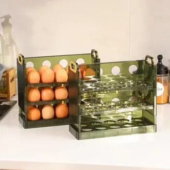 Лоток Для яиц Прочный Экологически Чистый Ящик Для Хранения Яиц Большой Емкости Дверца Холодильника Ящик Для Хранения Яиц Кухонные Принадлежности
