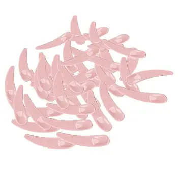 5x100шт мини-косметическая лопаточка для смешивания и отбора проб Ложка для крема для лица розовая