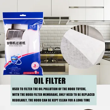 Одноразовая кухонная фильтровальная бумага для масла, впитывающая бумага, Нетканые хлопковые фильтры против масла, вытяжка, фильтр вентилятора, нетканый
