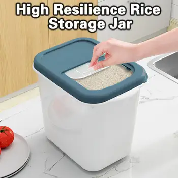 1 комплект Банки для хранения риса с двухтактным переключателем, контейнер для риса, банка для хранения риса с высокой эластичностью