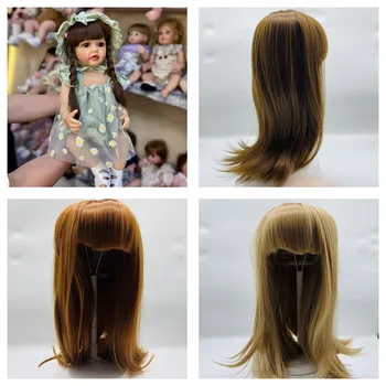 Длинные волосы для куклы Reborn / BJD Подходят для окружности головы куклы: около 36 см (A и B), 38 см (C), 41 см (D. E. F)