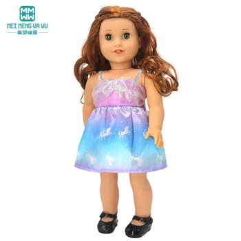 Кукольная одежда для американской куклы 45 см, модный костюм с газовой юбкой из мультфильма, подарок для девочек